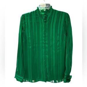 Ann Taylor Factory Green Blouse